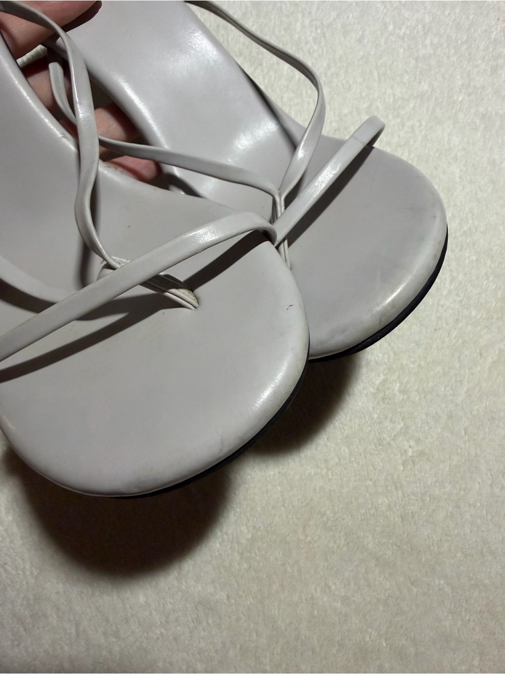 Jeffrey Campbell Murals - 2 Mule Light Grey Heel Sandal - Picture 5 of 7